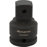 Dynamic Tools 1" Adapter Drive 3/4" Female X 1" Male, Black Impact D025824